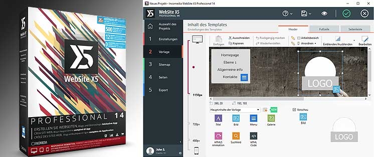 WebSite X5 – Version 14: Mächtige Webdesign-Software für Windows