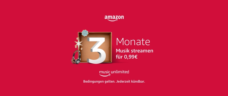 Schnäppchen-Tipp: Amazon Music Unlimited zum hitverdächtigen Aktionspreis