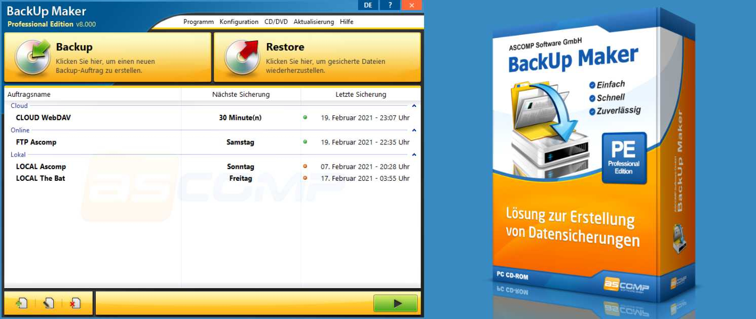 Zum World Backup Day: Windows-Software BackUp Maker zu gewinnen