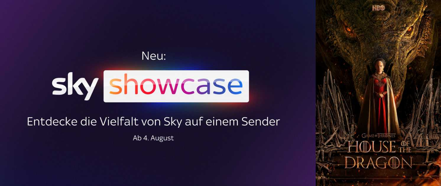 Sky startet neuen Sender Showcase im August