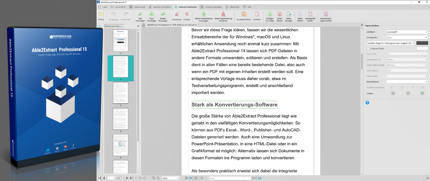 Able2Extract Professional 15: PDFs voll im Griff
