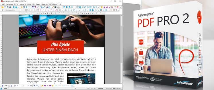 Ashampoo PDF Pro 2: Test und Gewinnspiel zum PDF-Editor