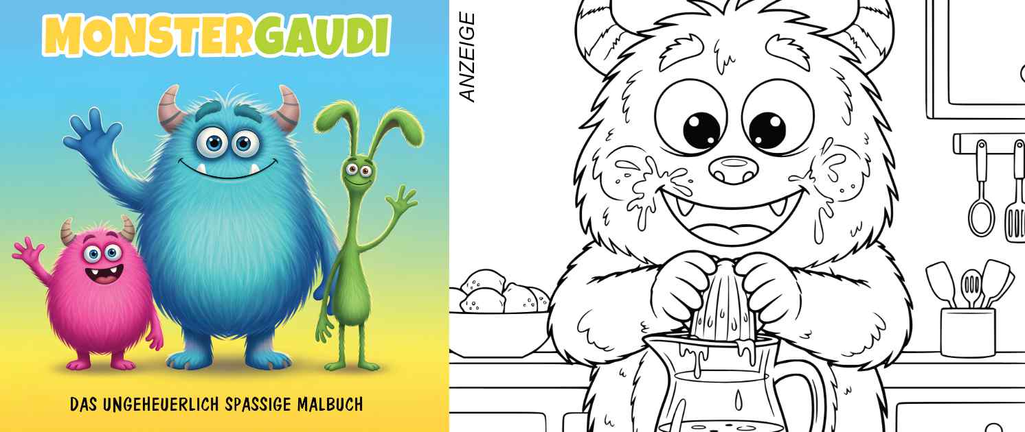Monstergaudi: Das ungeheuerlich spaßige Malbuch