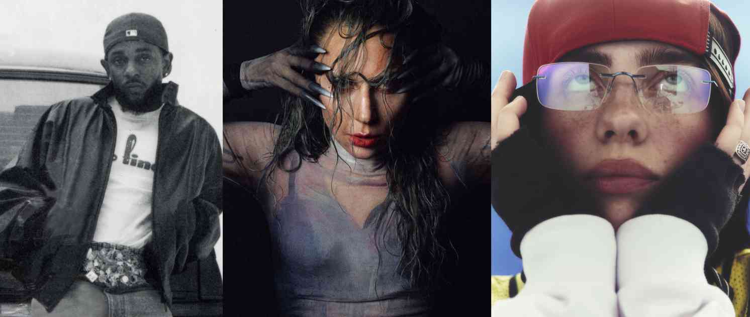 Kendrick Lamar, Lady Gaga, Billie Eilish