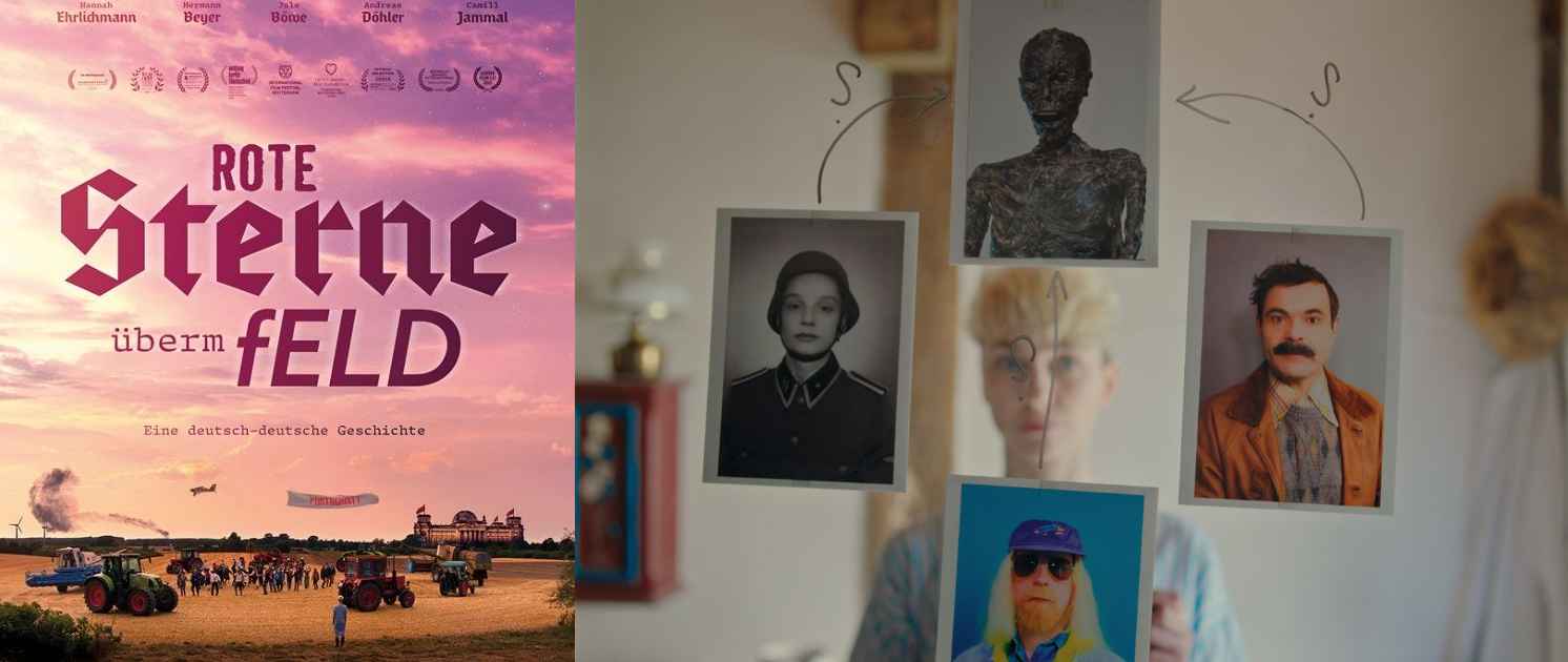 Rote Sterne überm Feld